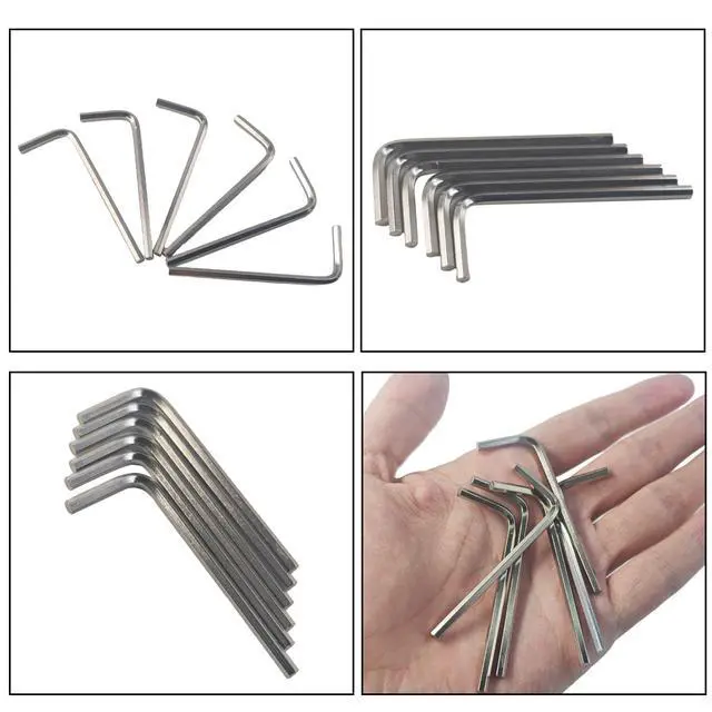 Alt view image 3 of 6 - 20PCS 4mm Hex Key Set, L-Shaped Allen Wrench, Metric Hexagon Head Tool for Furniture Assembly and Repair Tasks