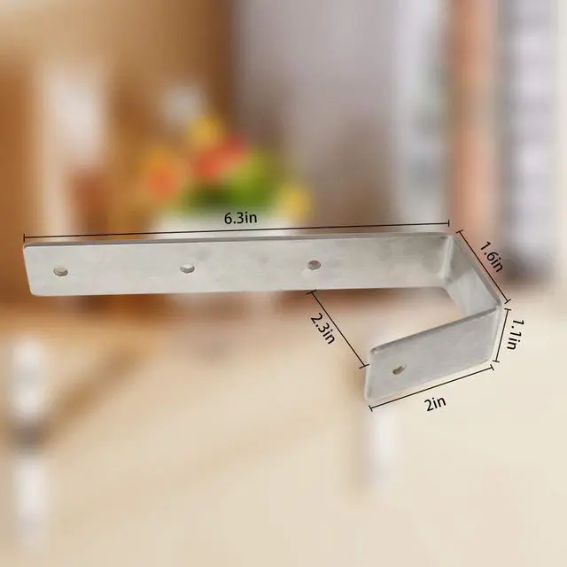 Alt view image 5 of 7 - Bunk Bed Ladder Hooks, Hook Hardware Heavy Duty Hook Brackets for Bed Decoration Tool,Inside Width 1.6-2.3 x Length 6.3,Pack of 2