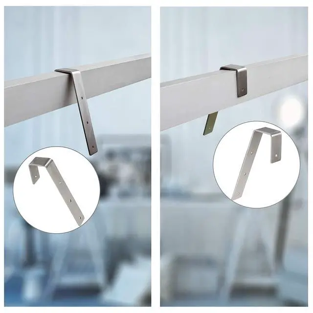 Alt view image 7 of 7 - Bunk Bed Ladder Hooks, Hook Hardware Heavy Duty Hook Brackets for Bed Decoration Tool,Inside Width 1.6-2.3 x Length 6.3,Pack of 2