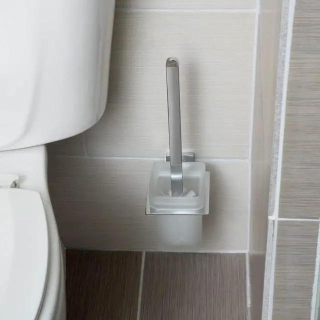 Alt view image 7 of 7 - Euro Toilet Brush Holder - Polished Chrome