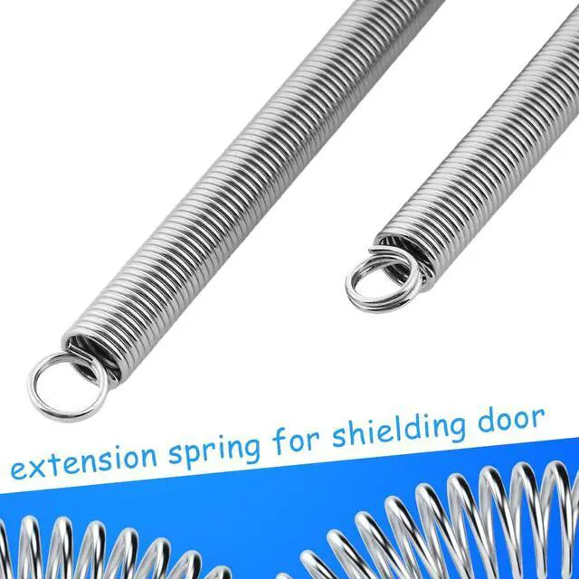 Alt view image 3 of 5 - 20 Inch Screen Door Spring, 4 Pack with Hook Ends Long Extension Spring Screen Door Closer Springs Self Closing Garage Door Springs Replacement Hardware for Screen Doors Camper Construction, 2 Sizes