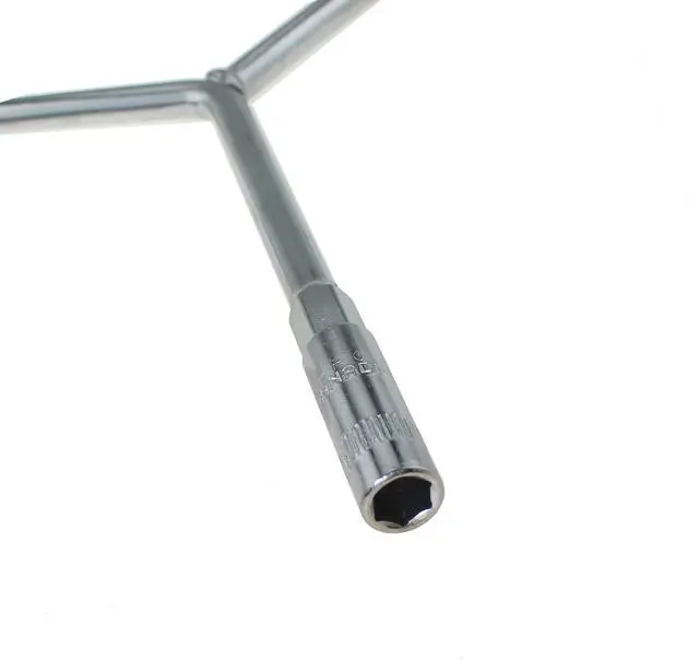 Alt view image 4 of 6 - Y Shaped Three Way Socket Wrench 8/10/12mm High Carbon Steel Torque Spanner Automotive and Motorcycle Repair Hardware Tool Suitable for Electronic Devices and Mechanical Tool