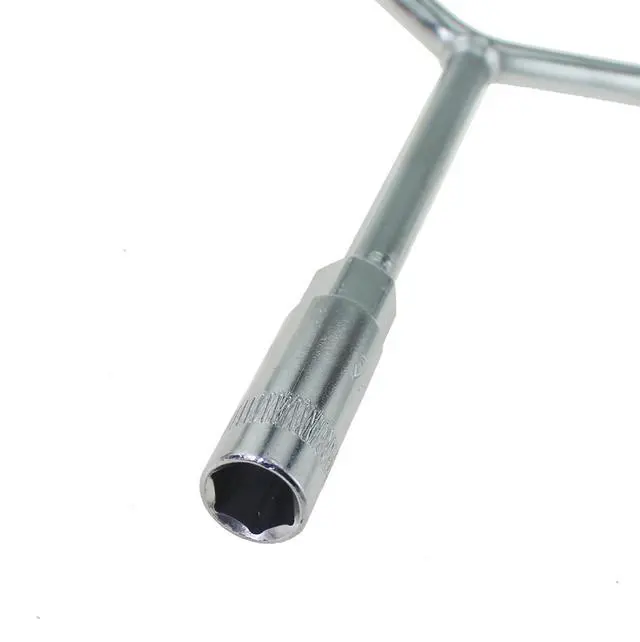 Alt view image 3 of 6 - Y Shaped Three Way Socket Wrench 8/10/12mm High Carbon Steel Torque Spanner Automotive and Motorcycle Repair Hardware Tool Suitable for Electronic Devices and Mechanical Tool
