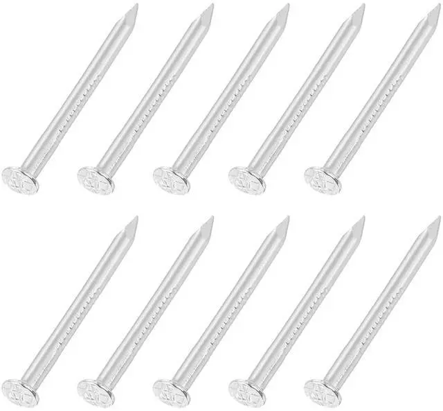 Main image of 50Pcs Small Hardware Nails, 1.5 x 20mm 304 Stainless Steel Round Head Nail Common Finishing Nail for Household Woodworking Picture Hanging DIY Projects, Silver
