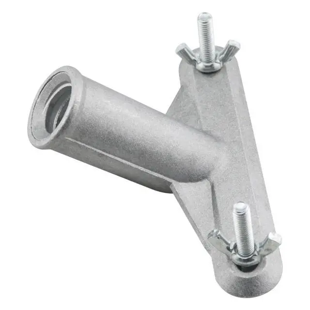 Alt view image 4 of 6 - Broom Handle Metal Connection Bracket Adapter Aluminium Alloy Monobloc Casting Threaded Interface Reinforced Roller Brush Telescopic Pole for Floor Mop Handle Adapter 18mm Thread