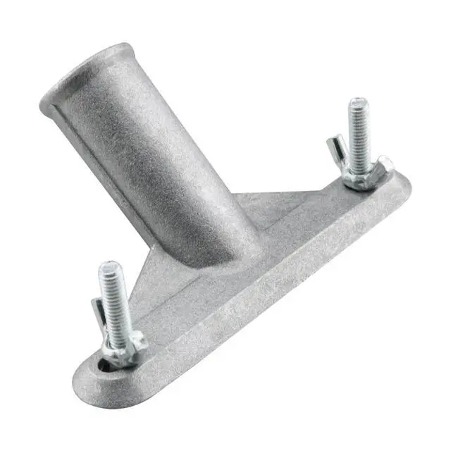 Alt view image 3 of 6 - Broom Handle Metal Connection Bracket Adapter Aluminium Alloy Monobloc Casting Threaded Interface Reinforced Roller Brush Telescopic Pole for Floor Mop Handle Adapter 18mm Thread