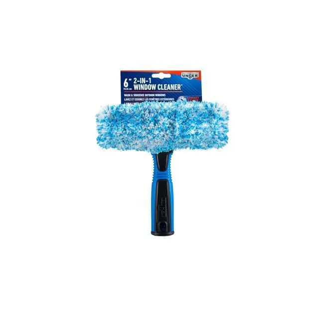 Alt view image 7 of 7 - Professional Connect and Clean 2-in-1 Squeegee and Scrubber, 6 Window Cleaning Tool, Commercial and Residential Use, Washer Cleaner Supplies to Remove Excess Water and Dry