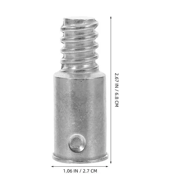 Alt view image 2 of 7 - Threaded Tip Adapter Extension Pole Threaded End Connector for Brooms Mops Paint Rollers American Standard Threaded Pole Tip Replacement for Straight Rod Telescoping Poles