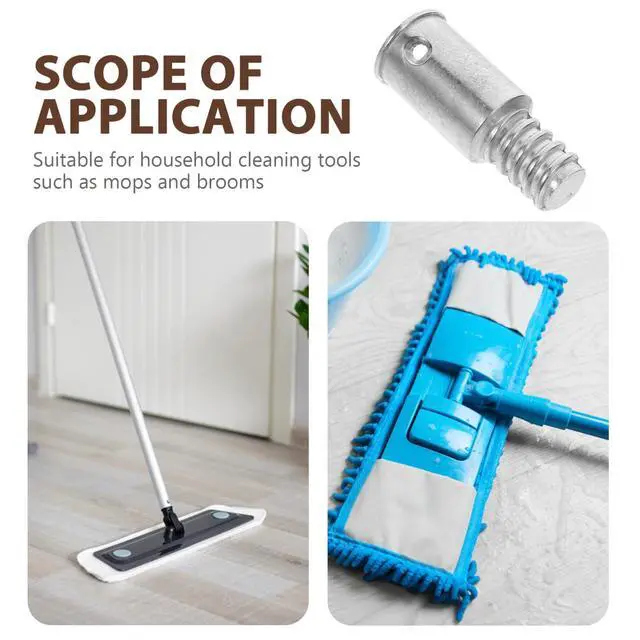 Alt view image 7 of 7 - Threaded Tip Adapter Extension Pole Threaded End Connector for Brooms Mops Paint Rollers American Standard Threaded Pole Tip Replacement for Straight Rod Telescoping Poles