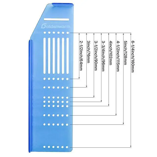 Alt view image 3 of 7 - Cabinet Pull Template Door Template Drawer Pull Drill Template 1 Pack - TM160 Cabinet Handles Drill Mounting Drill Mounting Template