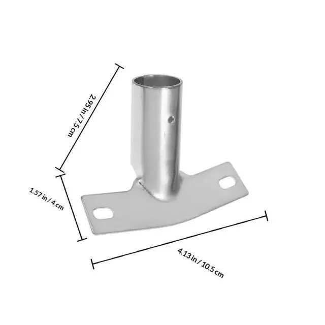Alt view image 5 of 7 - Floor Brush Accessories Threaded Handle Bracket Adapter for Extendable Broom Handle Replacement Connector Mounting Braces for Household Cleaning 4.13X2.95X1.57 Inches