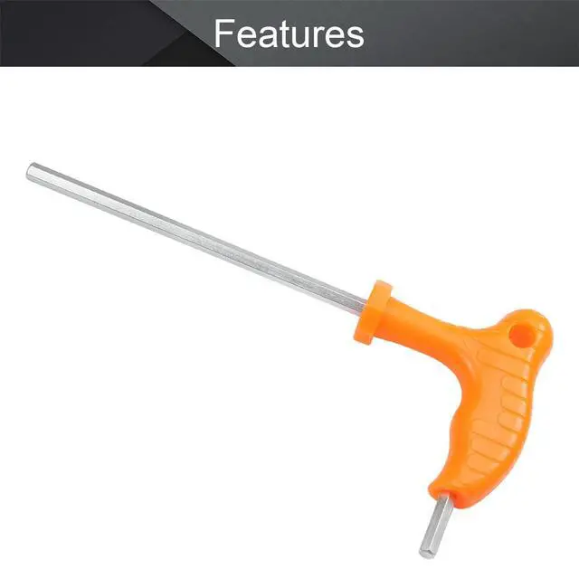 Alt view image 3 of 7 - T Handle Allen Wrench 5mm Metric Double Head T-Handle Hex Key Wrench 158mm Total Length