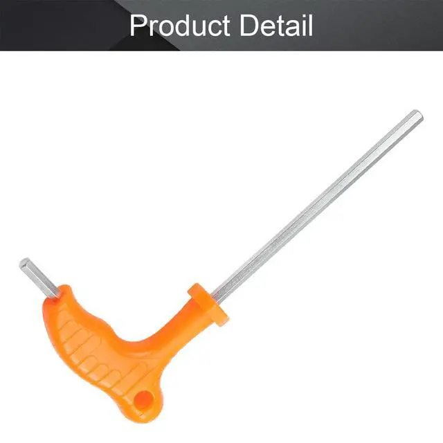 Alt view image 4 of 7 - T Handle Allen Wrench 5mm Metric Double Head T-Handle Hex Key Wrench 158mm Total Length