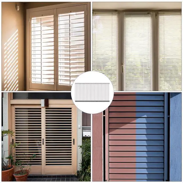 Alt view image 5 of 7 - 80 Pieces Repair Plantation Shutters Tool, Plantation Shutter Louvers Fasteners Hardware Kit Household Windows Blind Tilt Rod Staples Louvers Staples for Blind Repairing Supplies (1.9 x 0.5 cm)