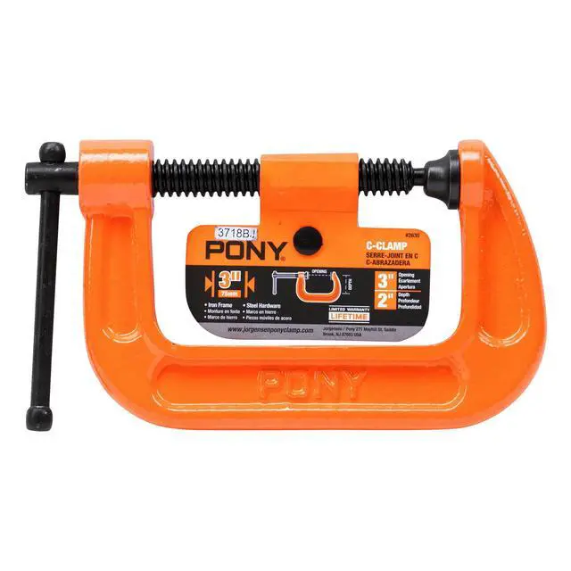 Alt view image 5 of 6 - Jorgensen 2630 3-Inch C-Clamp, Orange