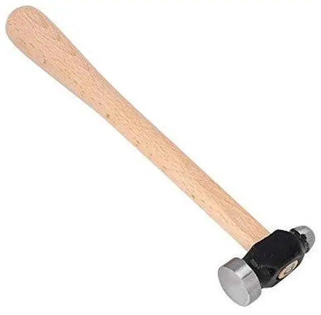Main image of 10.2-Inch Round Hammer, Blacksmith Hammer Ball Peen Hammer Hardware Tool Household Jewelry Processing Hammer Welding Chipping Hammer Ball Peen Hammer Metalworking Hammer for Household Workshop
