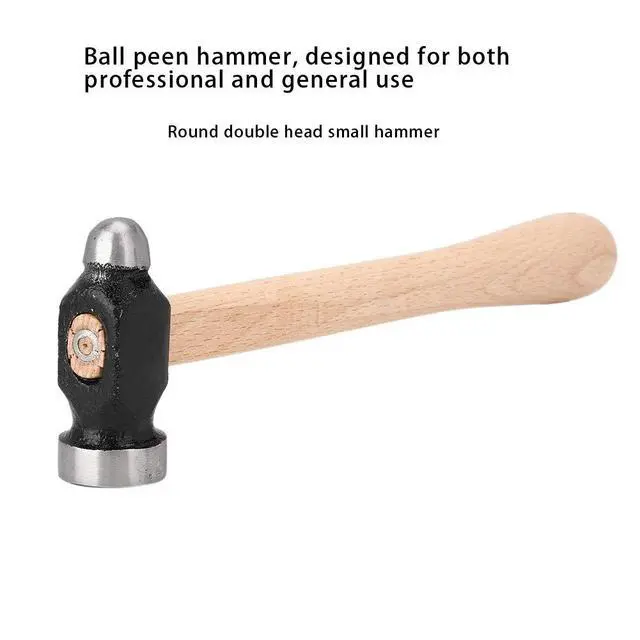 Alt view image 2 of 7 - 10.2-Inch Round Hammer, Blacksmith Hammer Ball Peen Hammer Hardware Tool Household Jewelry Processing Hammer Welding Chipping Hammer Ball Peen Hammer Metalworking Hammer for Household Workshop
