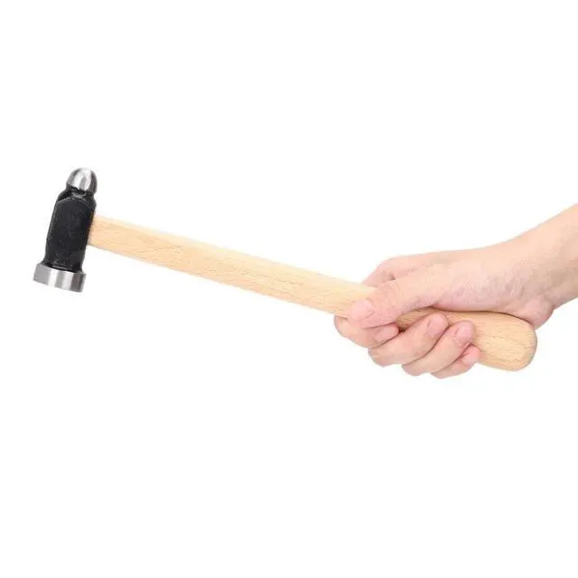 Alt view image 7 of 7 - 10.2-Inch Round Hammer, Blacksmith Hammer Ball Peen Hammer Hardware Tool Household Jewelry Processing Hammer Welding Chipping Hammer Ball Peen Hammer Metalworking Hammer for Household Workshop