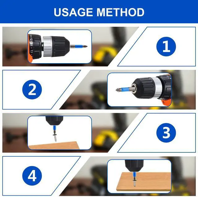 Alt view image 5 of 7 - 12 Pcs Magnetic Anti-Slip Screwdriver Bits Set, PH1 PH2 PH3 PZ1 PZ2 PZ3, Impact Driver Bit Set 1/4 Inch Hex Shank Phillips Screw Head Screwdriver Bits