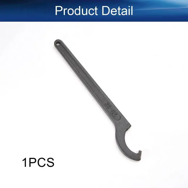 Alt view image 4 of 6 - C Hook Wrench Metric Collet Chuck Spanner Multifunctional Hardware Household Repair Tool For 28-32mm Round Nut