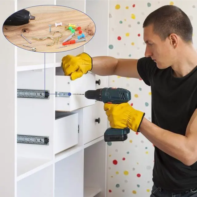 Alt view image 4 of 6 - Repair and Wall Hanging Kit: Screws, Nails, Drywall Anchors, Picture Hangers, Cup Hooks, Push Pins, Thumb Tacks, 600pcs