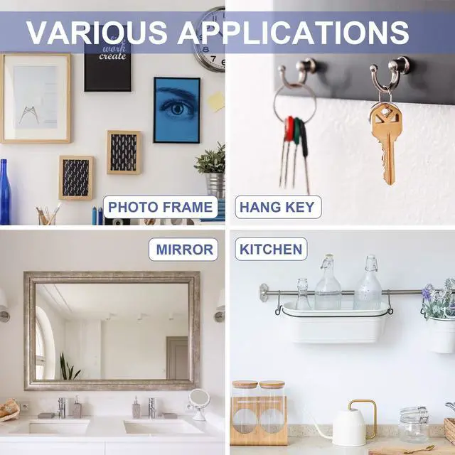 Alt view image 6 of 6 - Repair and Wall Hanging Kit: Screws, Nails, Drywall Anchors, Picture Hangers, Cup Hooks, Push Pins, Thumb Tacks, 600pcs