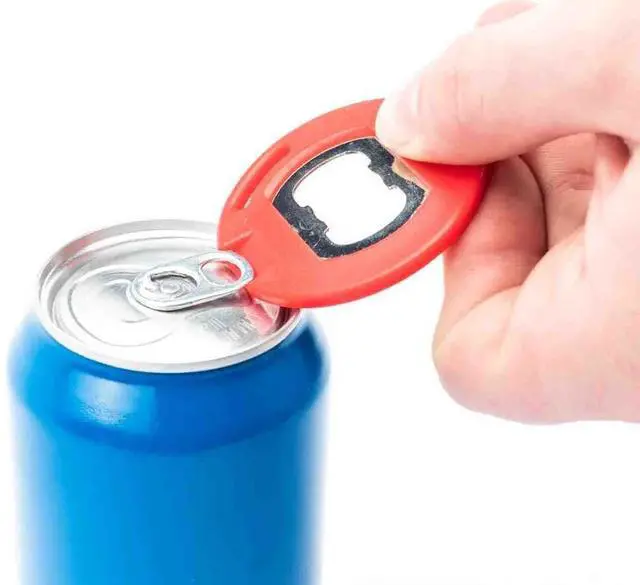 Alt view image 2 of 5 - Universal Easy Open Multi Tool Pry Accessory for Drinks, Paint Cans, Household Fixtures and More. Durable Plastic Gadget Wedges, Pries and Opens Stuck Home Air Filter Covers, Lids or Latches