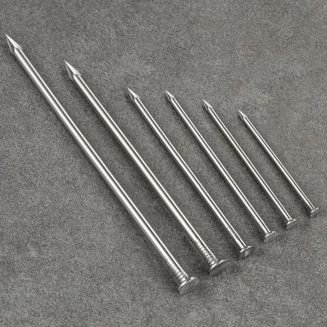 Alt view image 3 of 5 - 430pcs Stainless Steel 304 Nails Kit, Hanging Nails Kit, Wall Nails Kit, Dowels Kit, Long Nails Kit