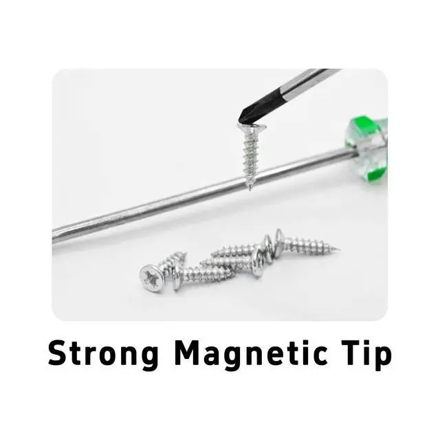 Alt view image 4 of 7 - 4Pcs 3mm Magnetic Screwdriver Set, Phillips and Slotted Head Tips with 3 inch Steel Shaft, Professional Hand Tools for Computer Electronics Home Repair