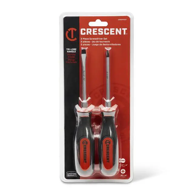 Alt view image 6 of 7 - 2PC Dual Material Screwdriver Set with Phillips #2x4" and Slotted 1/4"x4" - CSDS2PCSET