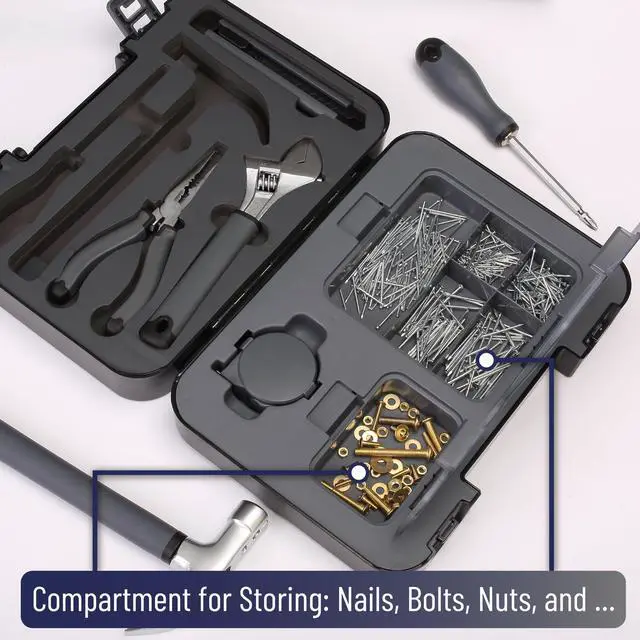 Alt view image 4 of 7 - Household Tool Kit, Small Tool Kit, Tool Set for Home, Small Tool Box Set