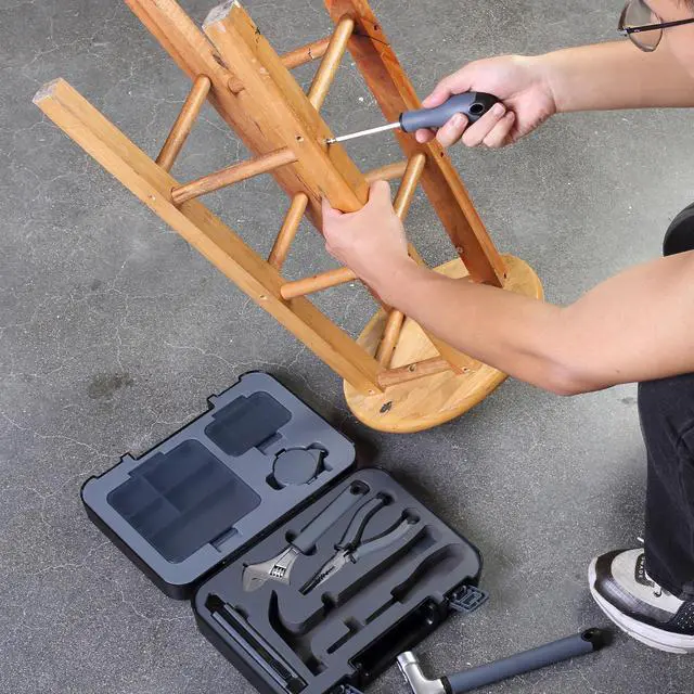 Alt view image 6 of 7 - Household Tool Kit, Small Tool Kit, Tool Set for Home, Small Tool Box Set