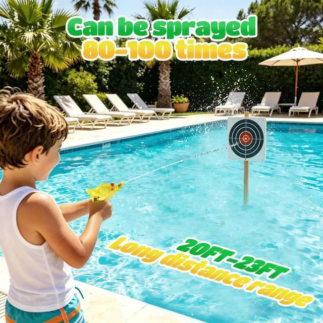Alt view image 4 of 5 - 32 Pcs Mini Elephant Water Gun with Whistle, Colorful Mini Squirt Blaster, Kids Toy for Summer Beach, Pool Party Favors & Outdoor Water Fight Games