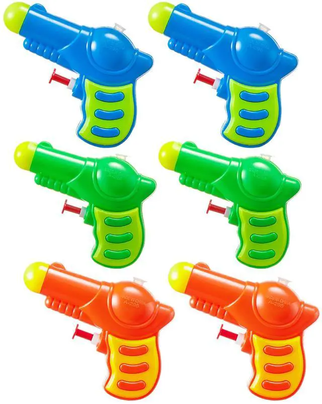 Main image of 6 Pack Mini Water Guns for Kids, Small Squirt Guns Blaster Pool Toys for Boys Girls Summer Gifts for Party Favors Outdoor Water Fighting Toys