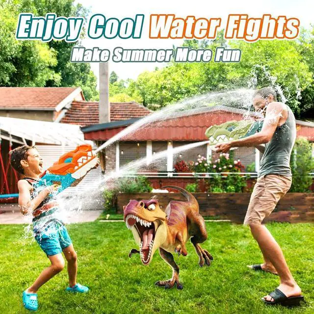 Alt view image 4 of 6 - Water Gun for Kids, Squirt Guns Range Up to 32Ft Powerful Water Blaster for Summer Pool Beach Party Toys, Water Fighting Summer Toys for Kids Ages 8-12