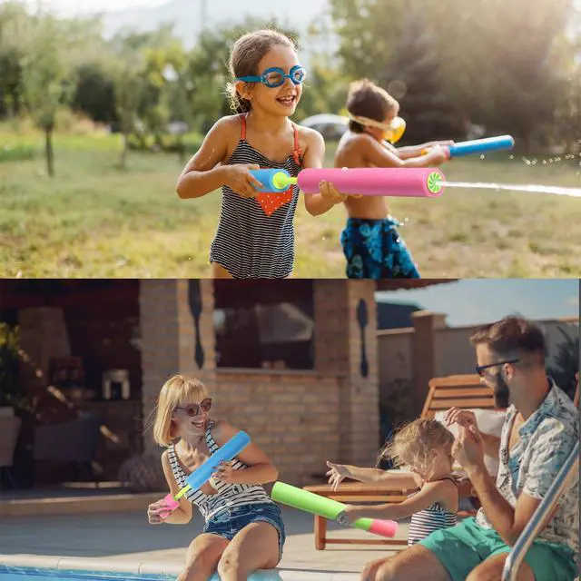 Alt view image 4 of 7 - 6 Pack Water Guns, 13 Inch Fun Foam Squirt Guns for Kids & Adults,Summer Swimming Pool Beach Sand Water Fighting Toys Party Favors