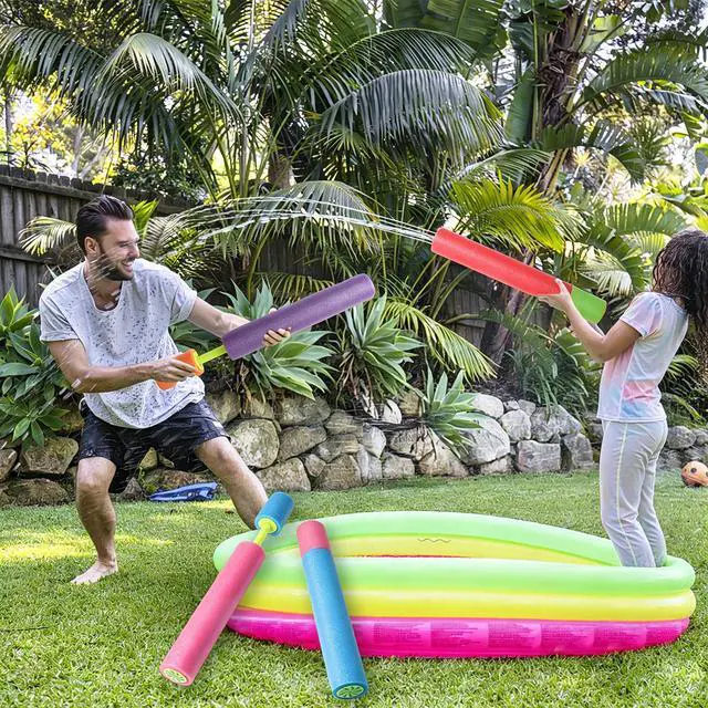Alt view image 3 of 7 - 6 Pack Water Guns, 13 Inch Fun Foam Squirt Guns for Kids & Adults,Summer Swimming Pool Beach Sand Water Fighting Toys Party Favors