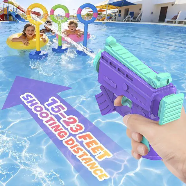 Alt view image 4 of 6 - 2 Pack Water Gun Squirter for Kids Squirt Gun for Girls Pool Toys
