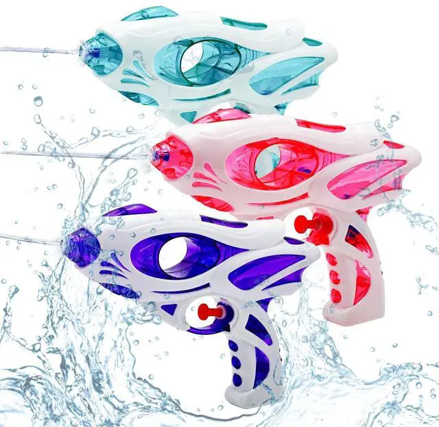 Main image of 3 Pack Water Guns for Kids and Adults, 200cc/20ft Squirt Guns with Trigger Squirt Guns for Boys Girls, Long Range Super Water Blaster Soaker Water Pistol Summer Toys for Swimming Pool BeachStyle 2