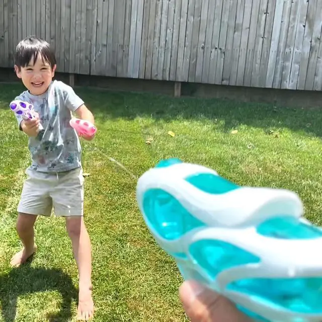 Alt view image 6 of 7 - 3 Pack Water Guns for Kids and Adults, 200cc/20ft Squirt Guns with Trigger Squirt Guns for Boys Girls, Long Range Super Water Blaster Soaker Water Pistol Summer Toys for Swimming Pool BeachStyle 2