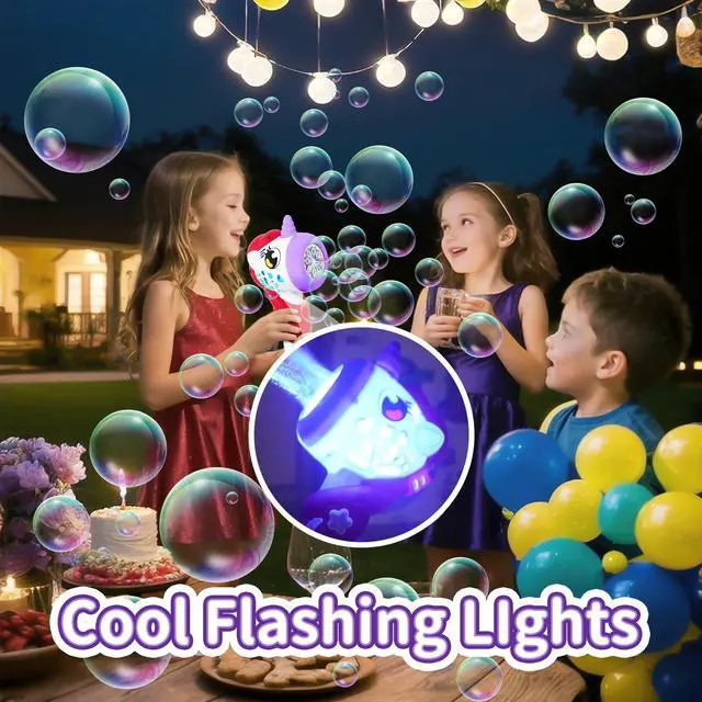 Alt view image 4 of 7 - Bubble Wand Machine Maker Blower Outdoor Party Toys Easter Birthday Gifts
