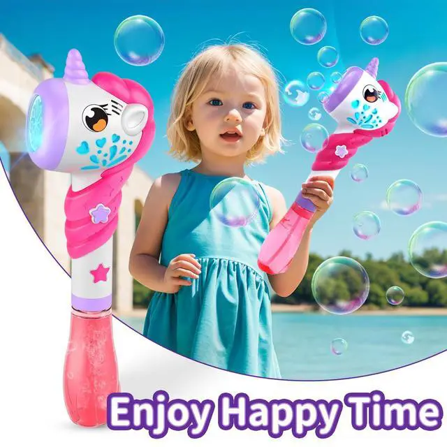 Alt view image 5 of 7 - Bubble Wand Machine Maker Blower Outdoor Party Toys Easter Birthday Gifts