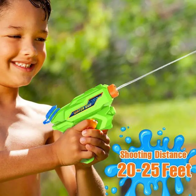 Alt view image 6 of 7 - Water Guns for Kids, 4 Pack Mini Squirt Guns Long Range Water Gun Pistol Super Water Blaster Soaker for Boys Girls Toddlers, Outdoor Swimming Pool Beach Party Favors Small Water Toys