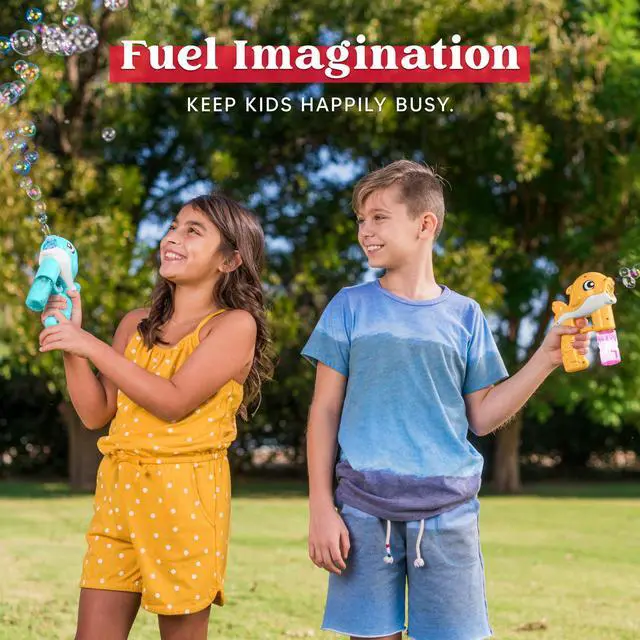 Alt view image 4 of 7 - 2 Bubble Guns, Whale Bubble Maker LED Automatic with 4 Refill Solutions for Kids, Toddlers, Summer Outdoor Toy, Party Favor