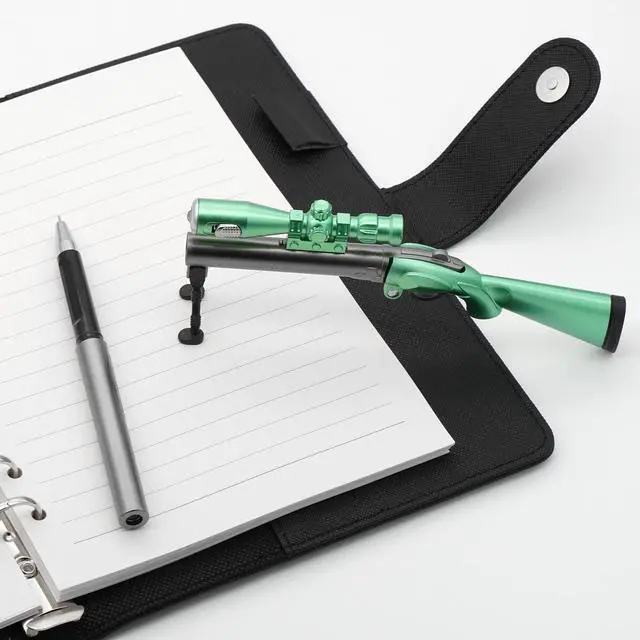 Alt view image 2 of 5 - 5 Pieces Novelty Cool Sniper Gun Shape LED Light Gel Pens, Novelty Pens Interesting Sniper Gun Pens for Boys