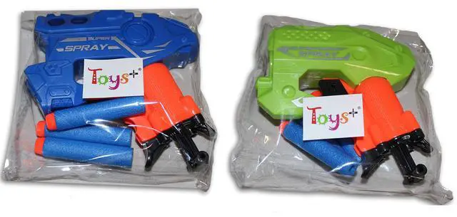 Alt view image 2 of 3 - Big Bag of Dart Guns! Mini Foam Dart Blasters Birthday Party Favors (6 Pack)