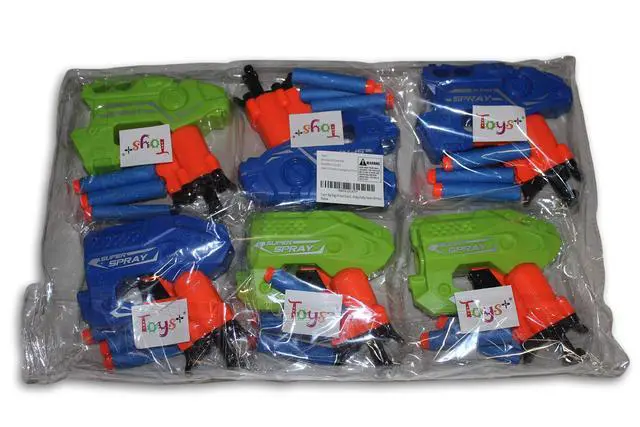 Alt view image 3 of 3 - Big Bag of Dart Guns! Mini Foam Dart Blasters Birthday Party Favors (6 Pack)