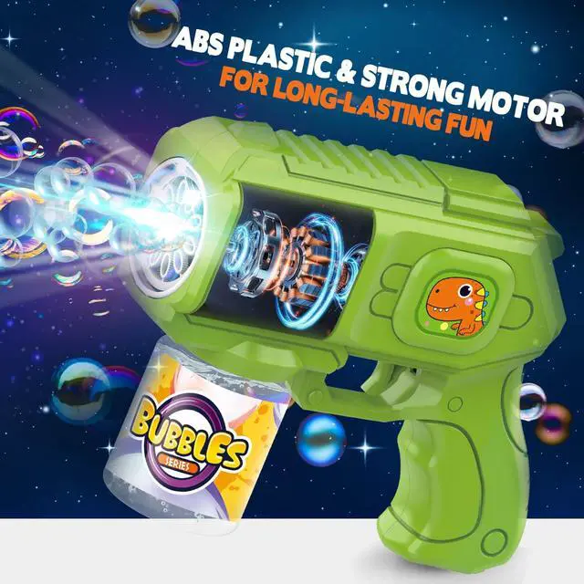 Alt view image 5 of 7 - 3 Pack Bubble Guns with Bubble Solution, Boys Girls Toys Gifts 3+