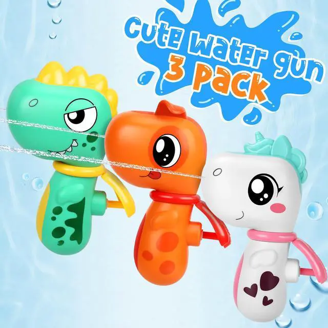 Alt view image 2 of 5 - Squirt Pistol Water Gun 3 Pack, Toys for Kid 3 4 5 8 12 Year Old