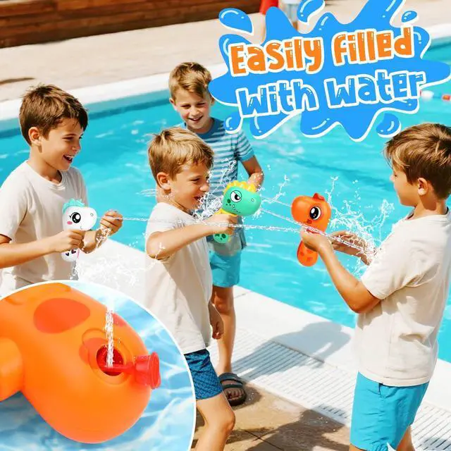 Alt view image 3 of 5 - Squirt Pistol Water Gun 3 Pack, Toys for Kid 3 4 5 8 12 Year Old